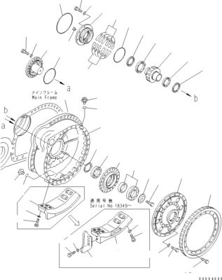 195-27-00841 195-27-00851 Excavator Final Drive Untuk Komatsu Bulldozer D375A-8