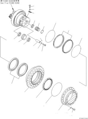 11Y-27-40200 11Y-27-40202 11Y-27-40102 Final Drive Untuk Komatsu Bulldozer D37EX-23 D37PX-23