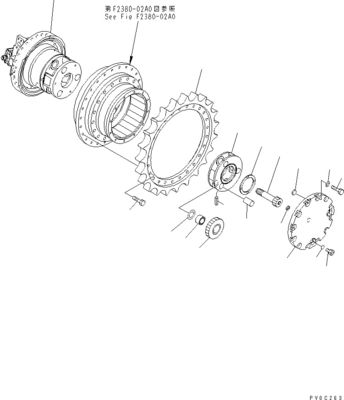 11Y-27-20100 11Y-27-20200 Excavator Final Drive Motor Untuk Komatsu Bulldozer D39EX-21 D39PX-21