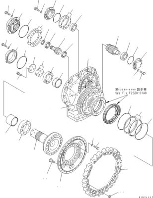 154-27-00353 154-27-00352 154-27-00351 Excavator Final Drive Untuk Komatsu Bulldozer D85EX-15 D85MS-15