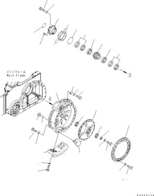 154-27-00432 154-27-00431 154-27-00430 Untuk Komatsu Bulldozer D85EX-15 Travel Assembly Final Drive Travel Motor Pasar Belakang