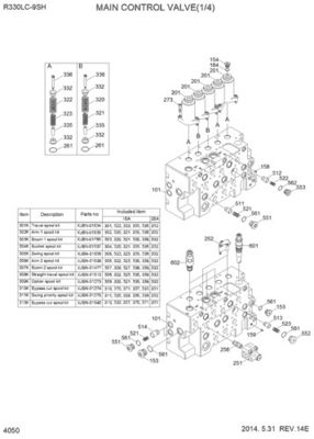 31N9-17000P 31Q9-17001P 31Q9-17002P Untuk Hyundai Excavator R330LC-9S R330LC-9SH Hydraulic Main Control Valve Bagian Mesin Konstruksi Aftermarket Kualitas tinggi Asli