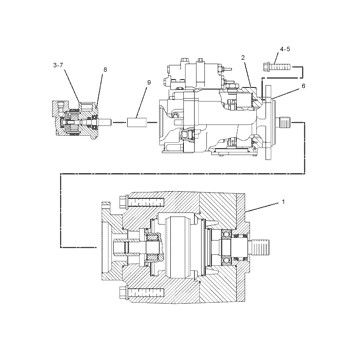 1609880 CA1609880 160-9880 Untuk CAT 966G 972G WHEEL LOADER Pompa utama hidraulik Pompa piston Pompa ASSY Pompa GP-PISTON Pasar suku cadang Kualitas tinggi Asli