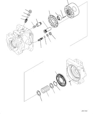 708-1W-00560 708-1W-01560 708-1W-02360 708-1W-08360 untuk Komatsu WA320-7 WHEEL LOADER Pompa Utama Hidrolik POMPA KEMUDI Pompa Piston HST PUMP PUMP ASSY Aftermarket Asli
