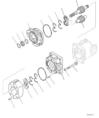 708-2H-00490 708-2L-00291 705-52-32300 705-22-42110 Untuk Komatsu WA1200-6 WHEEL LOADERS HYDRAULIC OIL MAIN PUMP FAN PUMP FAN PUMP HIDRAULIC FAN PUMP Bagian hidraulik Pasang pasar Kualitas tinggi Asli