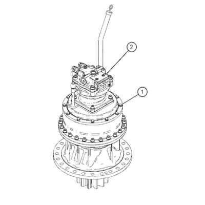 4509350 4509351 2332530 3640983 2095895 Untuk Cat 390 330D 336D 340D Motor Swing Hydraulic Swing Reducer Swing Swing Reducer Swing Gearbox Swing Device (rear) Aftermarket Original Excavators Parts