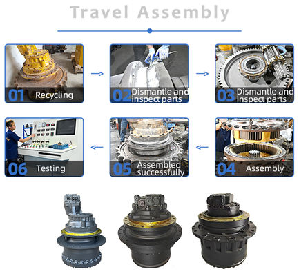 Use For 803007130 XCMG XE370 Travel Assembly Travel Motor Gearbox for Nabtesco GM70VA M3V270/160D Device High Quality Travel Assembly Construction Machinery Aftermarket Parts