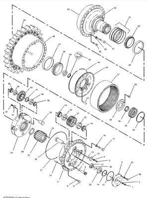 Final Drive 110-2664 1102664 Travel Gearbox For TQCAT D10N D10R D10T D10T2 Dozer
